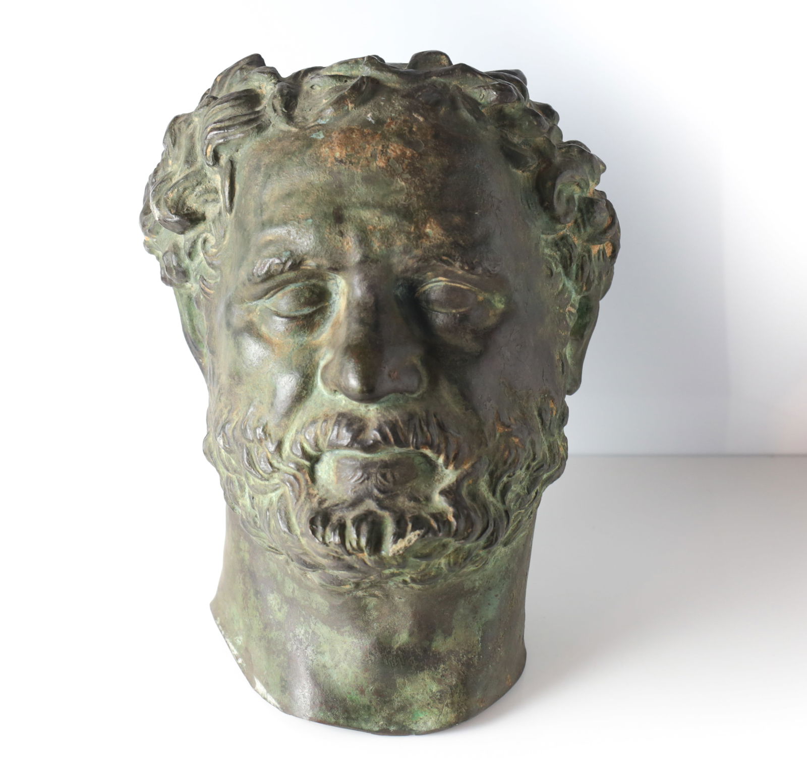 19th Century Life-sized Bronze Head Fragment (1 of 6)