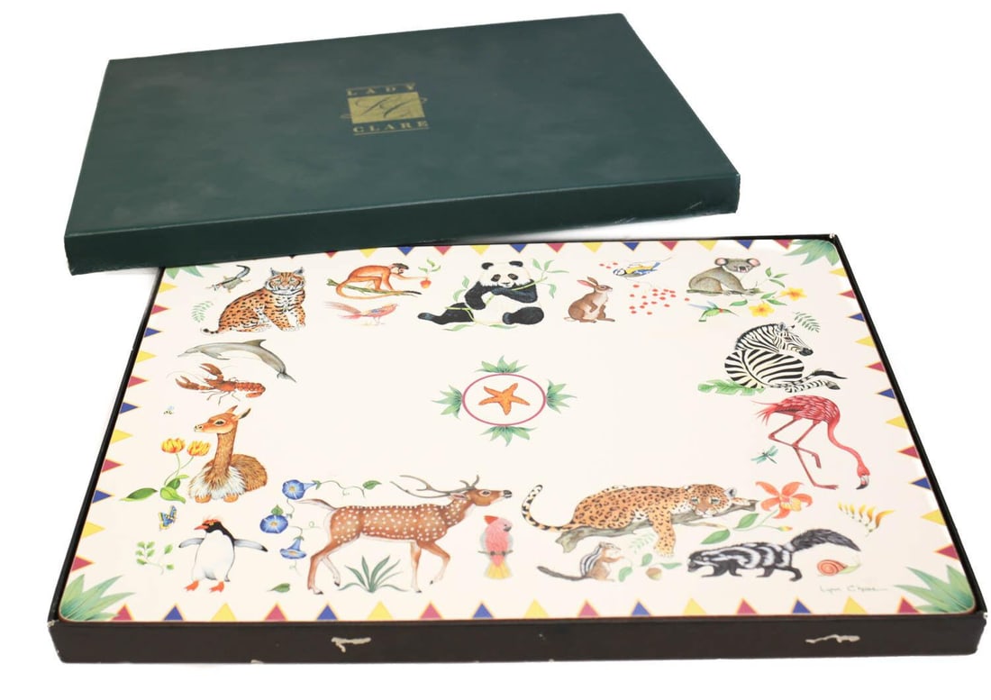 Lynn Chase Designs Wooden Placemats in Harmony, Set of 4. In Box (1 of 3)