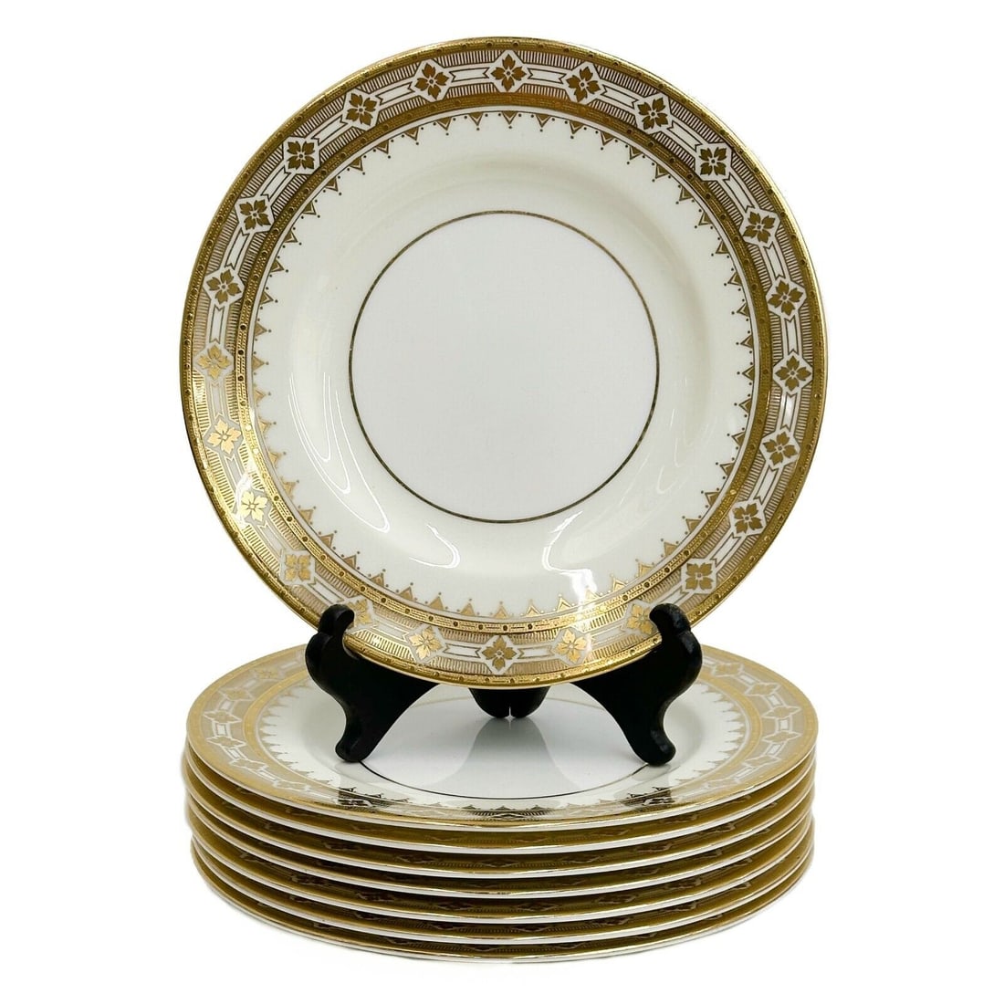 8 Minton England Tiffany & Co Porcelain 7.75 in Dessert or Bread Plates H4134 (1 of 5)