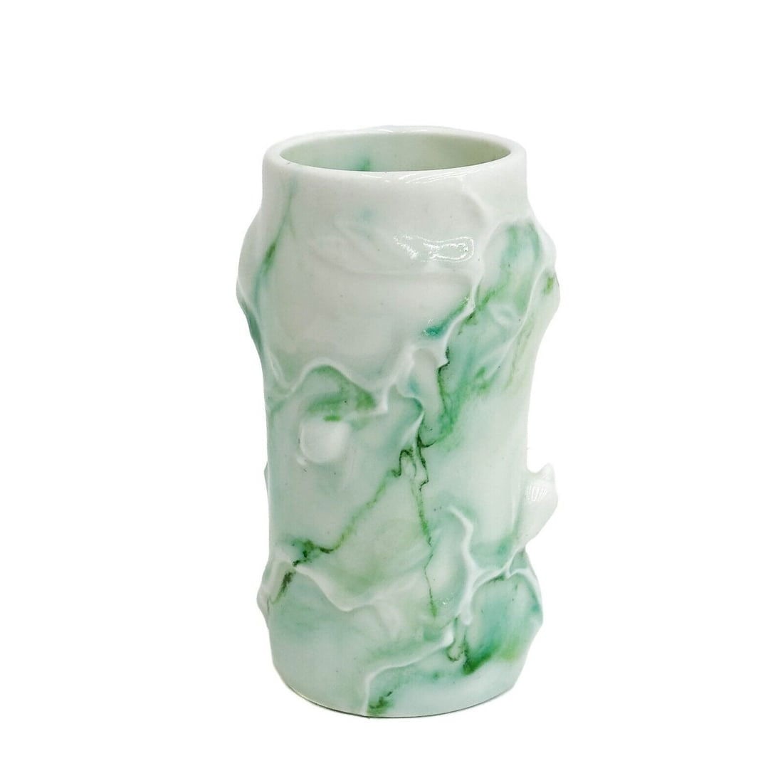 Royal Doulton England Porcelain Pottery Chinese Jade Vase Charles Noke c 1910 (1 of 6)