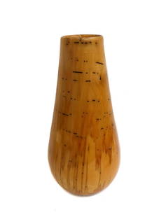 Matt Moulthrop Ash Leaf Maple Wood Vase Signed 404-090: Matt Moulthrop Ash Leaf Maple Wood Vase Signed 404-090. Lacquered finish. Signed "Matt Moultrop / Ash Leaf Maple / Acer negundo / 404-090" to underside. Weight: Approx. 2 lb Measurements: approx. 8 in