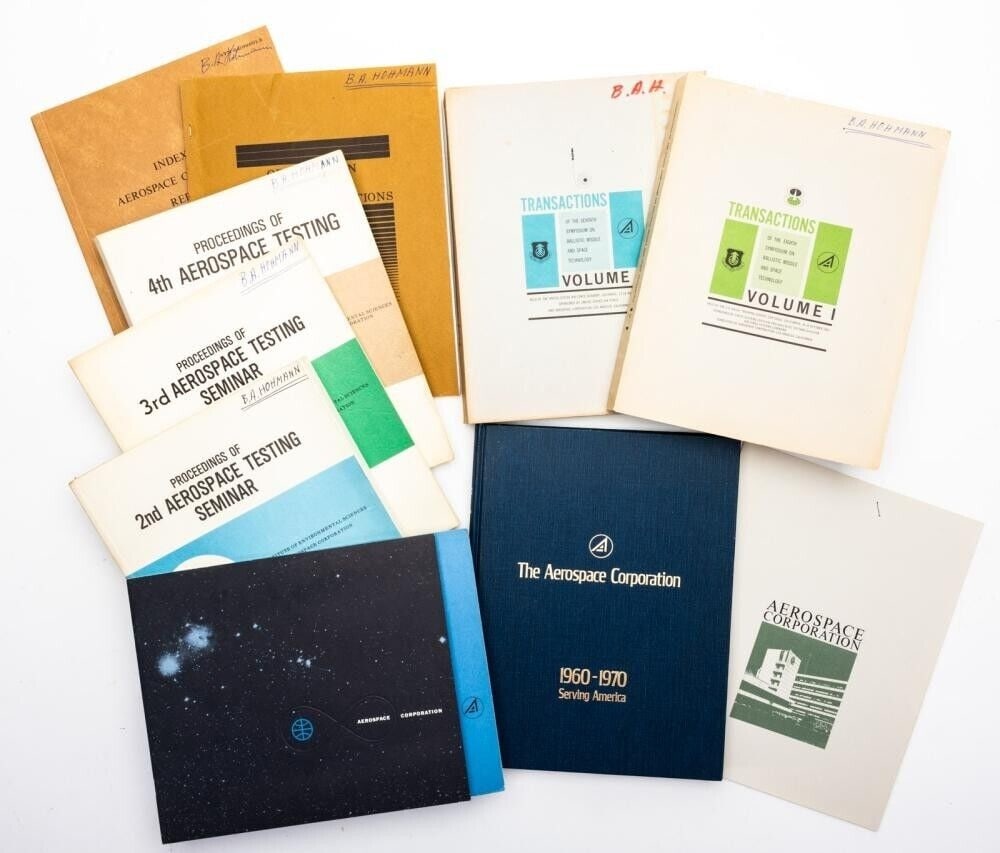 Aerospace Corporation Seven Publications Bernard Hohmann Personal Collection (1 of 1)