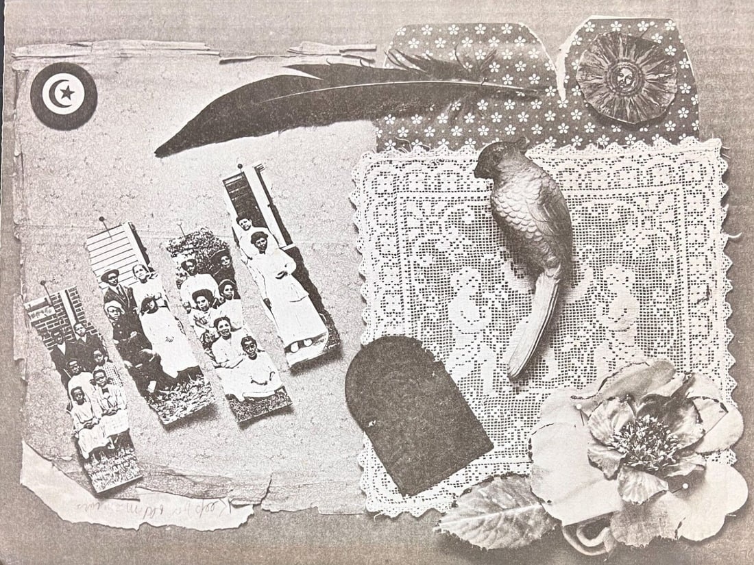 Betye Saar lithograph on paper Signed Ltd Ed 1976: Betye Saar lithograph on paper, Untitled (have seen this titled 'Keep for Old Memoirs'), signed in pencil lower right, 'Betye Saar 76'. Limited edition of 250. (FB1) Measurements: Approx. sheet 18.125