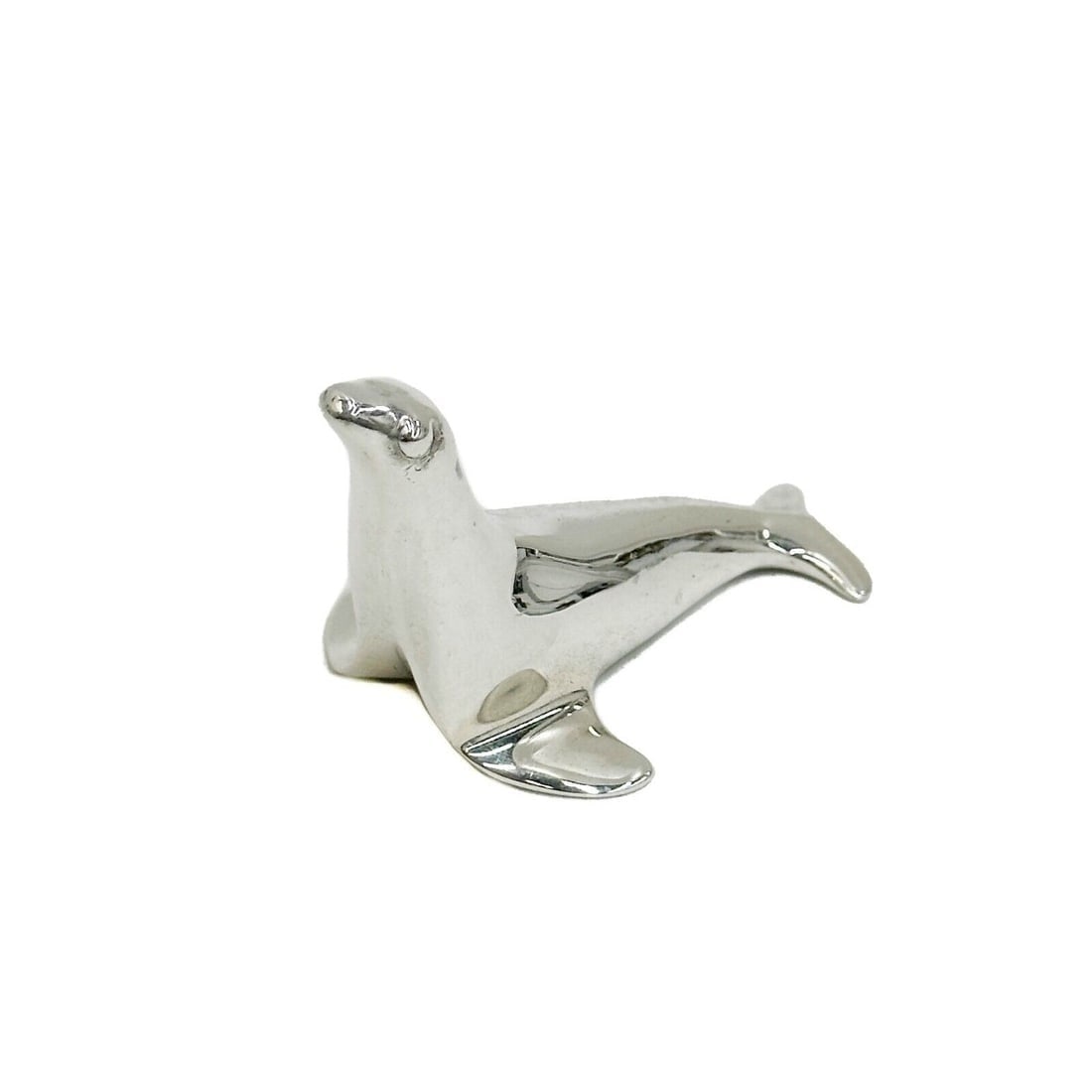 Tiffany & Co Sterling Silver Seal Sea Lion Walrus Figurine Paperweight (1 of 5)
