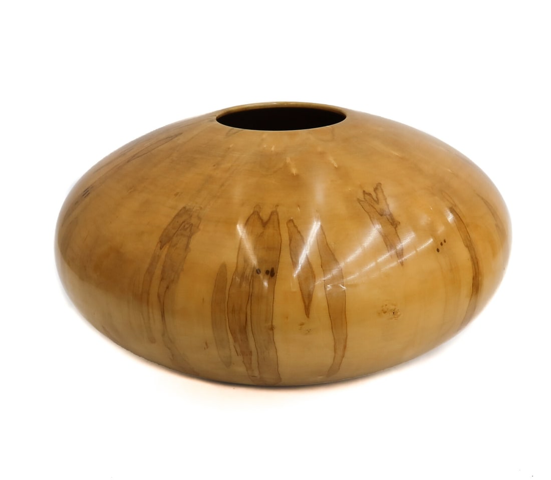 Philip Moulthrop (American b 1947) Ash Leaf Maple Turned Wood Vase Bowl Signed (1 of 8)