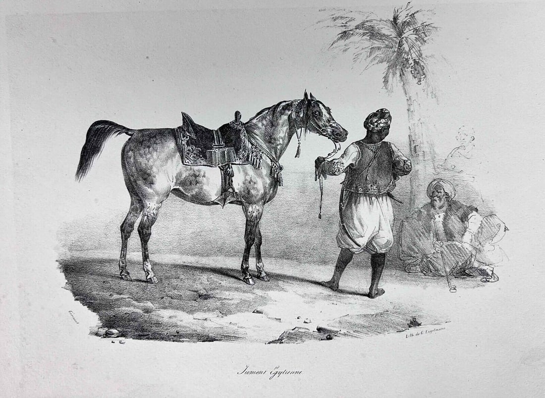 Theodore Gericault Lithograph Jument Egyptienne 1822 (1 of 5)