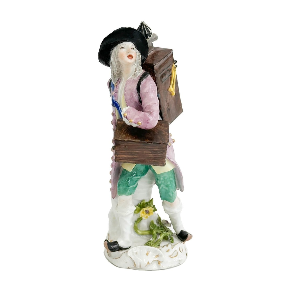 Meissen German Porcelain Figurine Lantern Man Cris de Paris 18th c Sold As-is (1 of 8)
