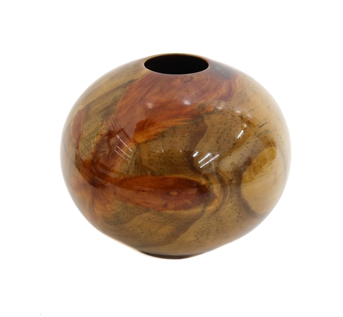 Matt Moulthrop Loblolly Pine Turned Wood Mini Globe 2005 (1 of 7)