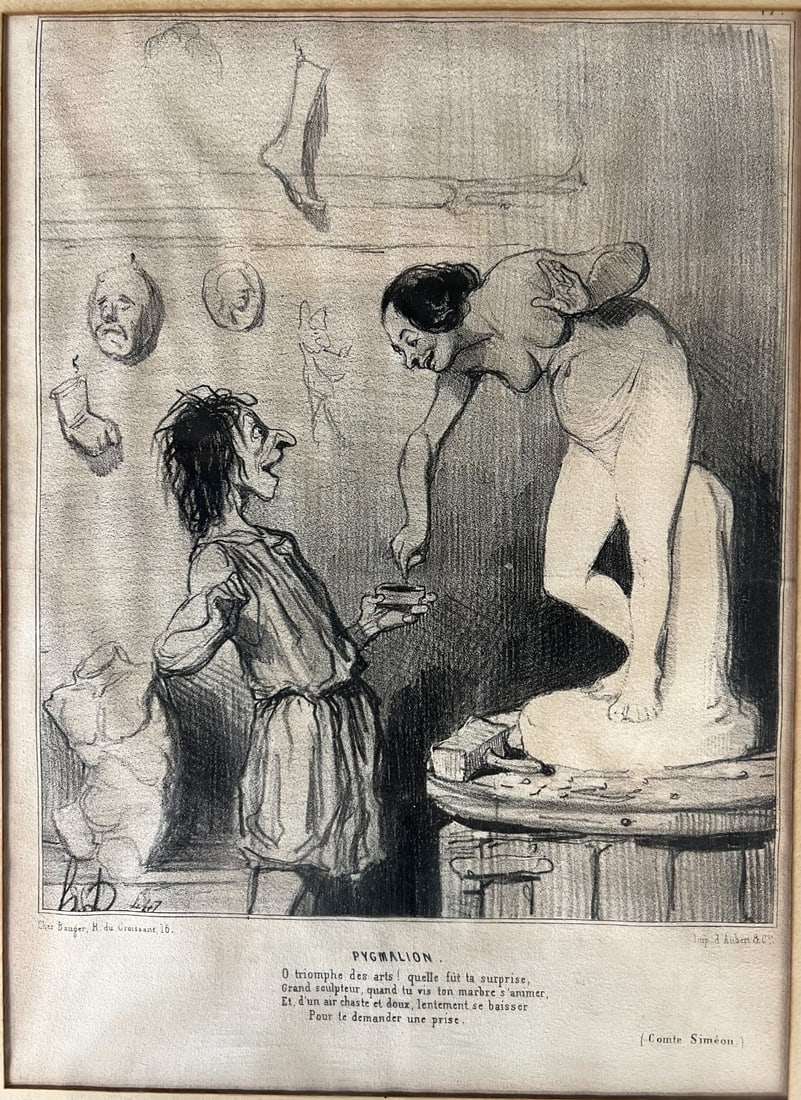 Honore Daumier Lithograph Histoire Ancienne Pygmalion 1842 (1 of 8)