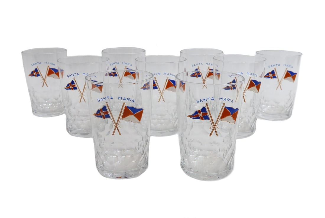 9 Baccarat France Small 3.14 in Tumbler Glasses in Palerme for Henry Ford II (1 of 6)