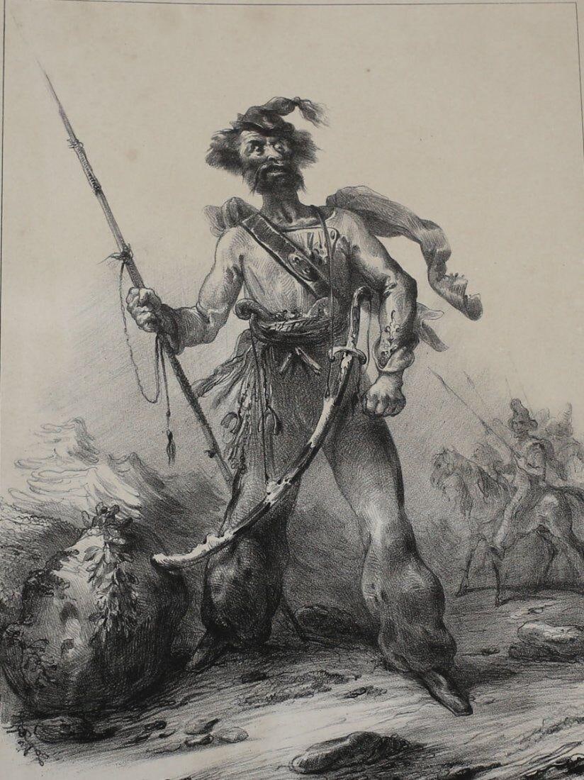 Jean Jacques Grandville (French 1803-1847) Lithograph Plate 97, 1831 (1 of 4)