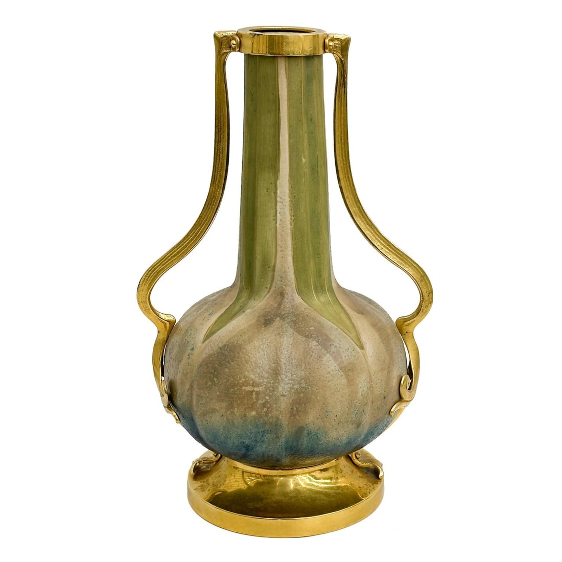 Amphora Austria Pottery Gilt Bronze Mounted Handled Vase #3912 30 (1 of 9)