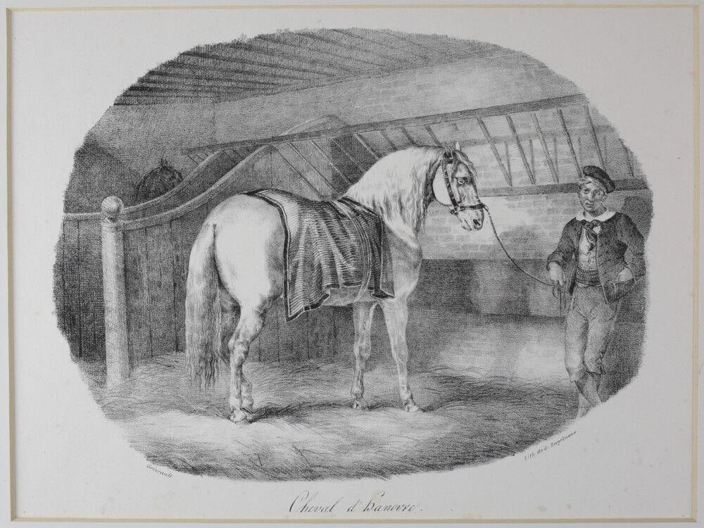 Theodore Gericault (French 1791-1824) Cheval d' Hanoure Lithograph on wove (1 of 4)