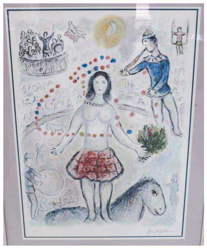 Chagall, Marc Color Lithograph CIRCUS SUITE signed (1 of 4)