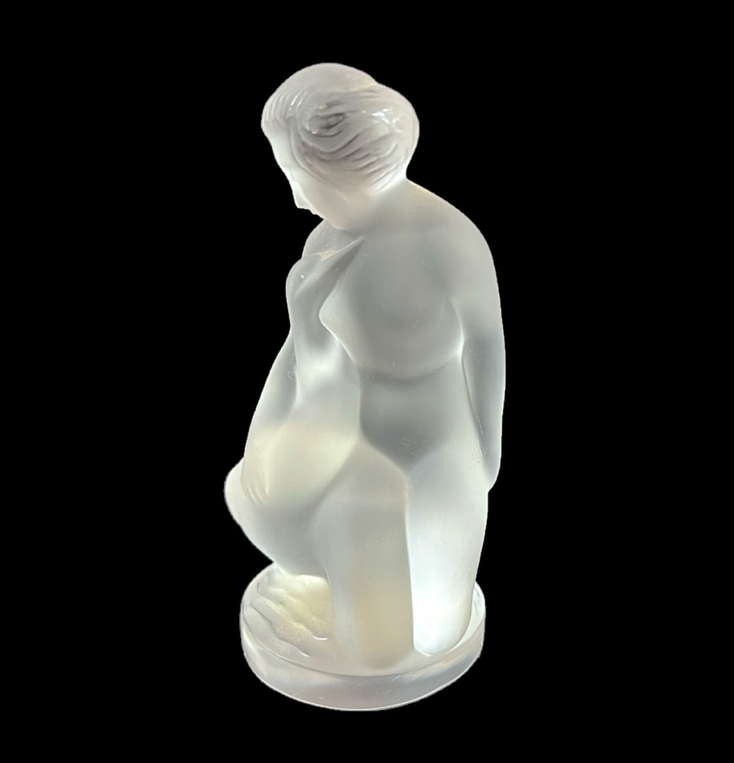 Lalique Art Glass Figural Sculpture Nue LEDA and Zeus (1 of 7)
