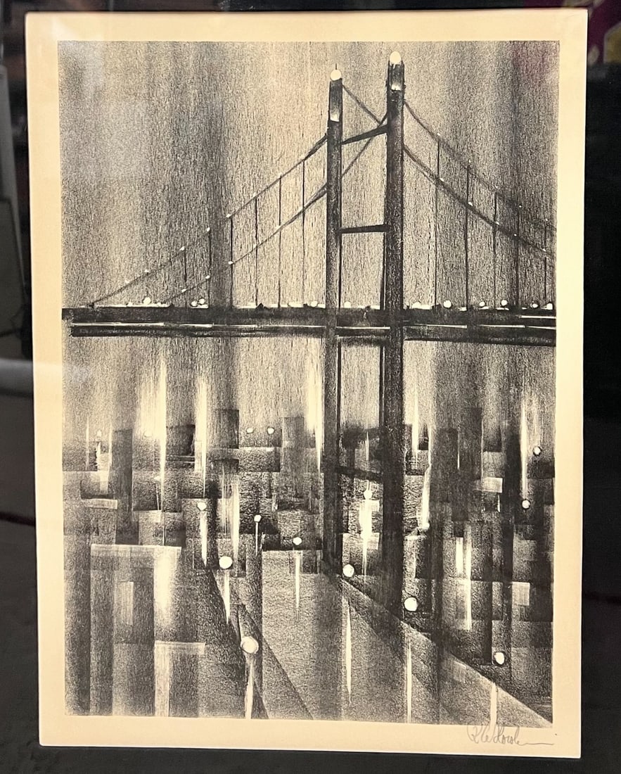 Robert Aberle Florsheim Lithograph Bridge (1 of 5)