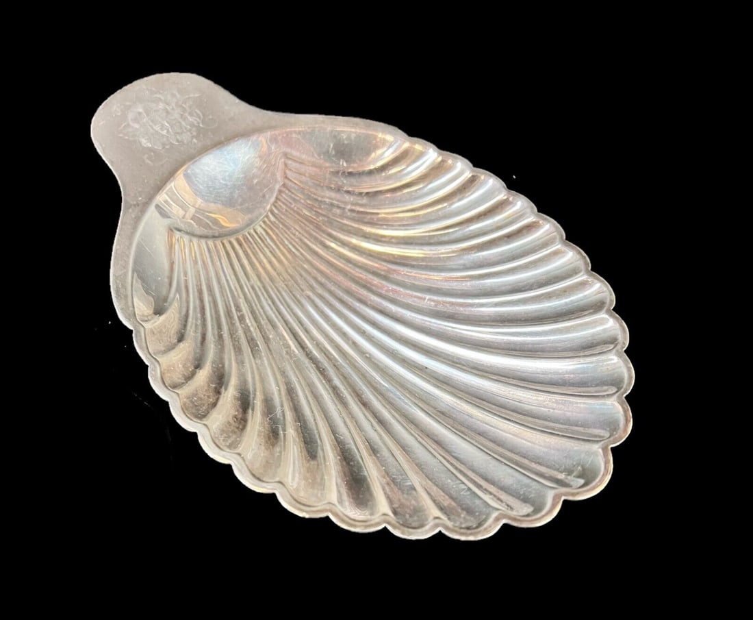 Tiffany & Co Silver Soldered Shell Dish (1 of 9)