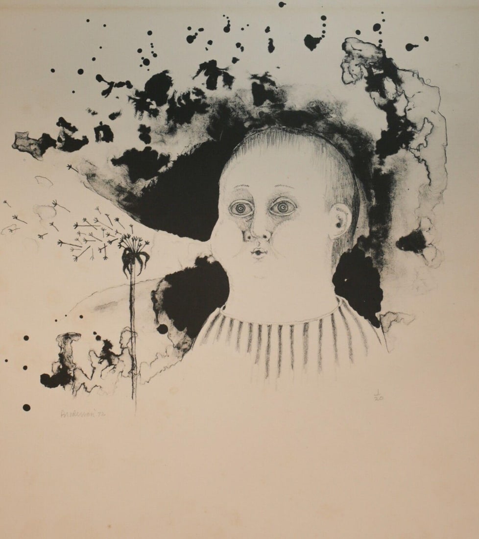 Morris Broderson (American 1928-2011) Lithograph on paper, signed in pencil 1972 (1 of 7)