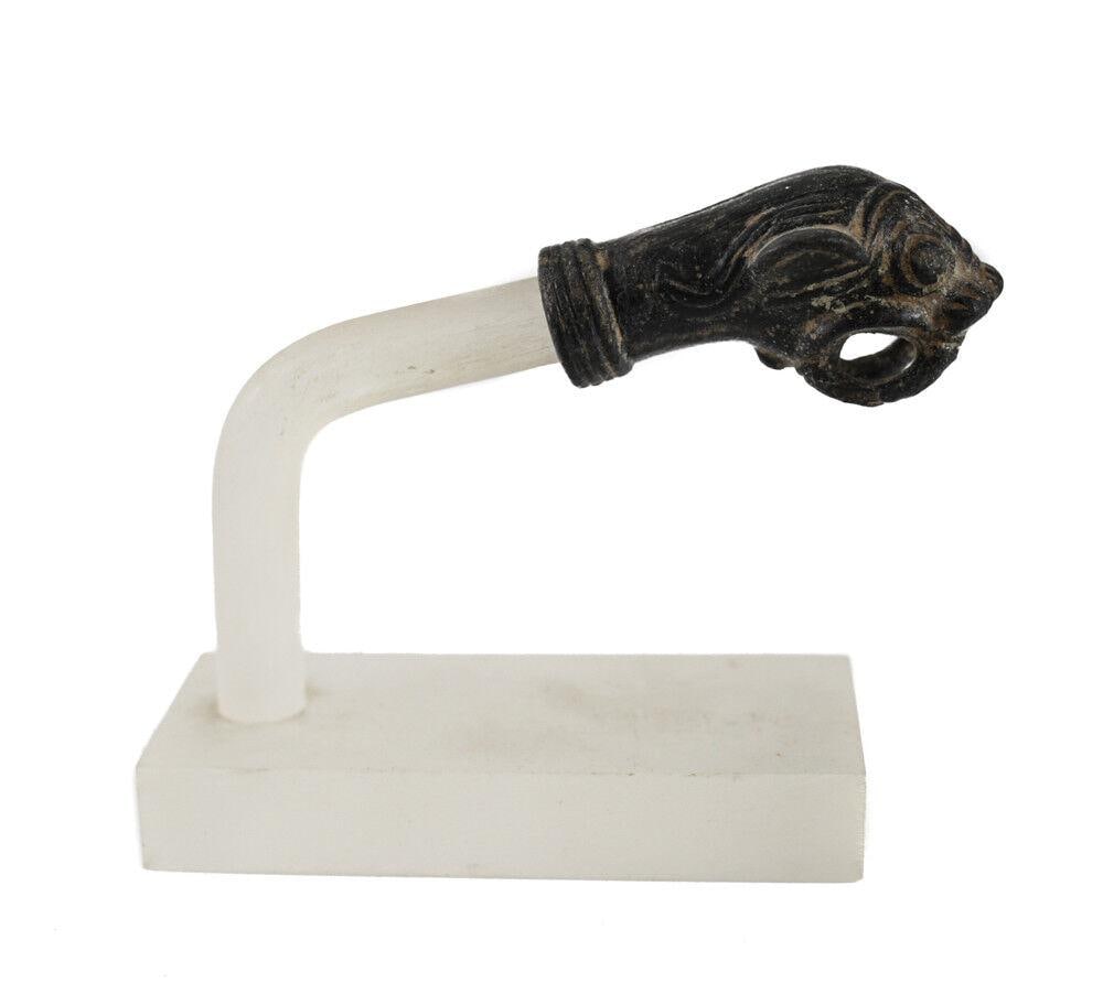 Archaic Luristan Bronze Tiger Finial Hans Cohn Collection (1 of 4)