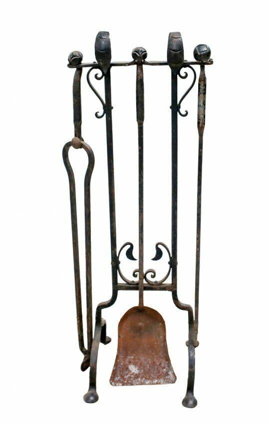 Greene and Greene Hand wrought Iron Fireplace Tools (1 of 6)