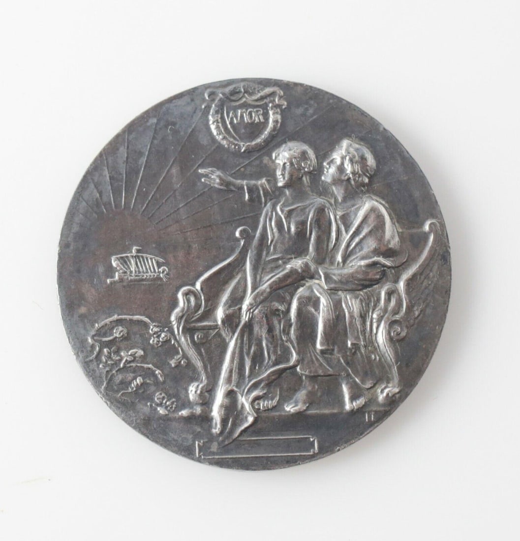 W.J. Amor Sterling Silver AMOR Commemorative Medallion c1910 (1 of 6)