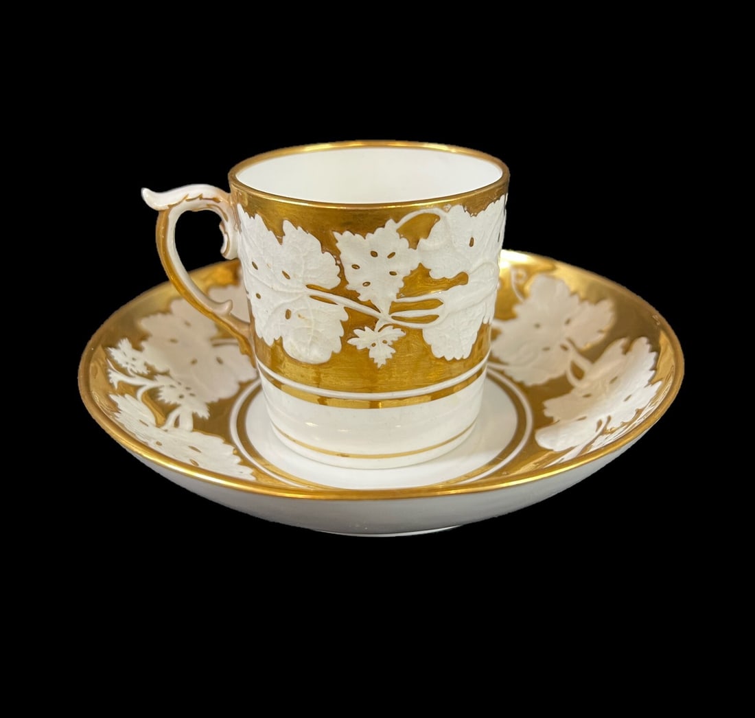 Chelsea Porcelain Demitasse Cup and Saucer 19th Century (1 of 8)