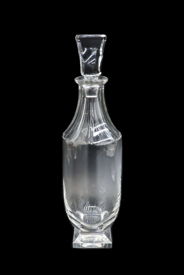 Baccarat France Crystal Glass Decanter in Maladetta Signed (1 of 10)