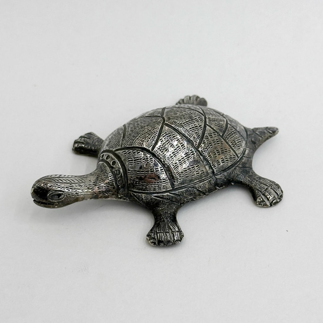 Solid Silver Turtle Figurine - 2