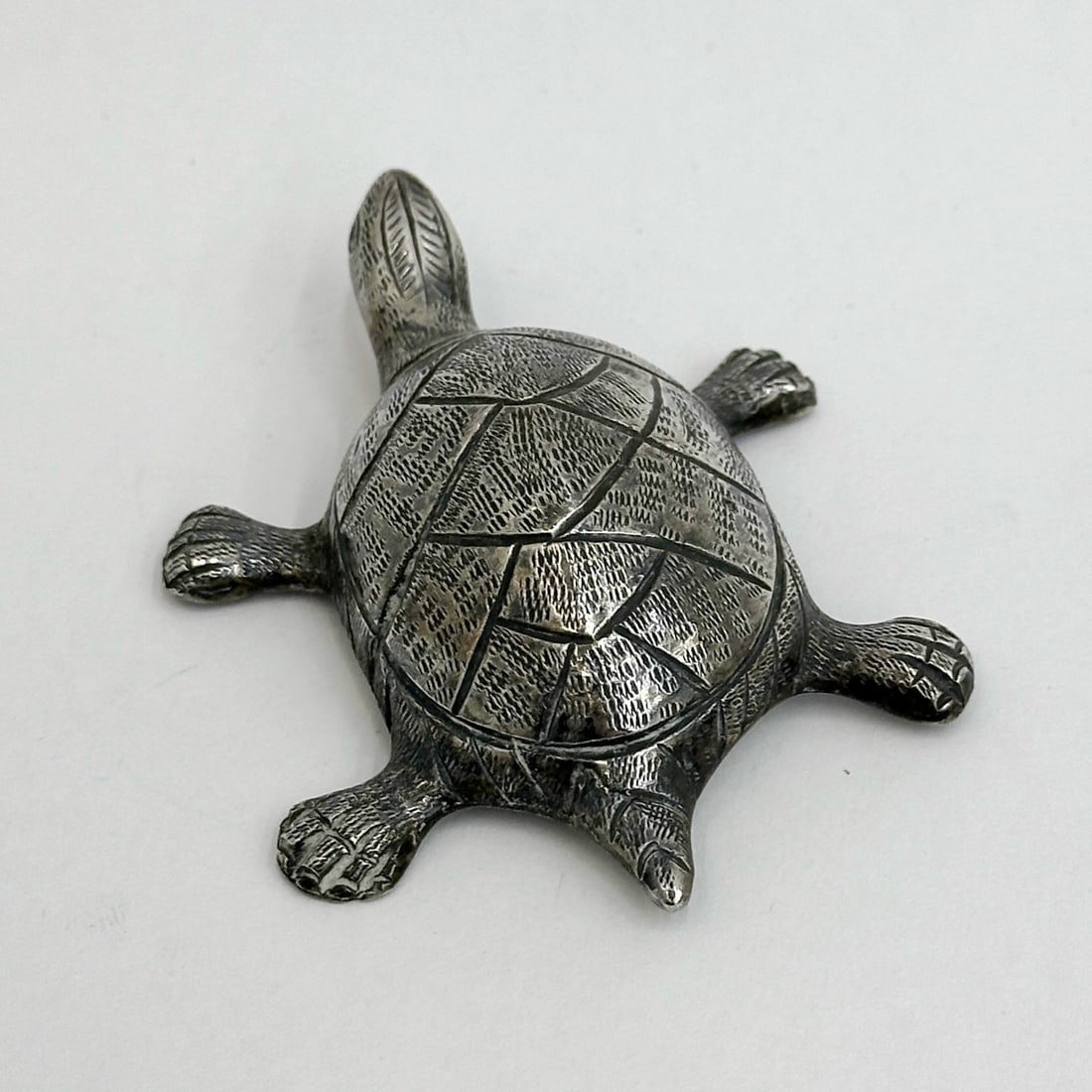 Solid Silver Turtle Figurine - 3