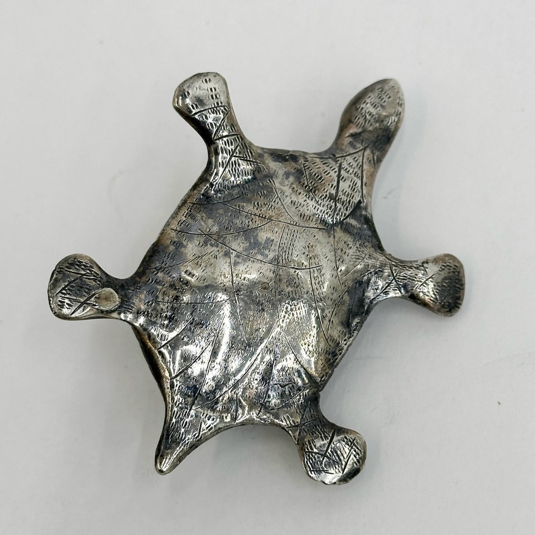 Solid Silver Turtle Figurine - 5