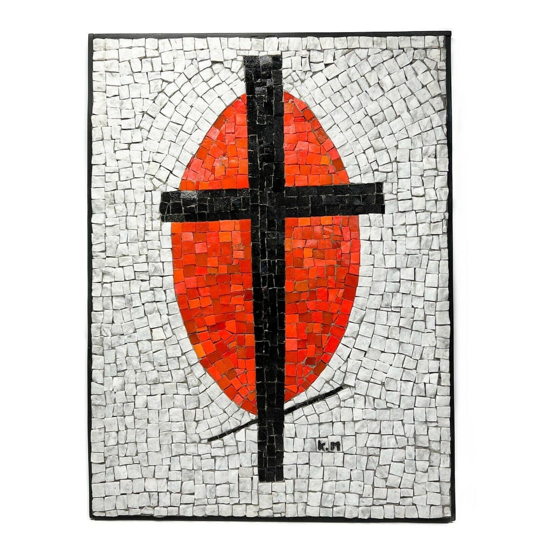 Heidi Melano after Kazimir Malevich Large Suprematist Mosaic Panel 1980: Heidi Melano (French, 1929–2014) after Kazimir Malevich, Suprematist Mosaic Panel, 1980. Glass tile and plaster mosaic panel after Suprematist artist Kazimir Malevich's 1927 painting "Mystic Suprema