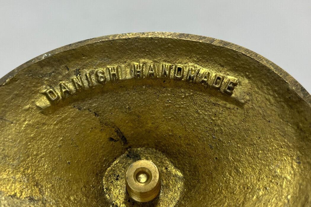 Pair Danish Brass Candlesticks - 6