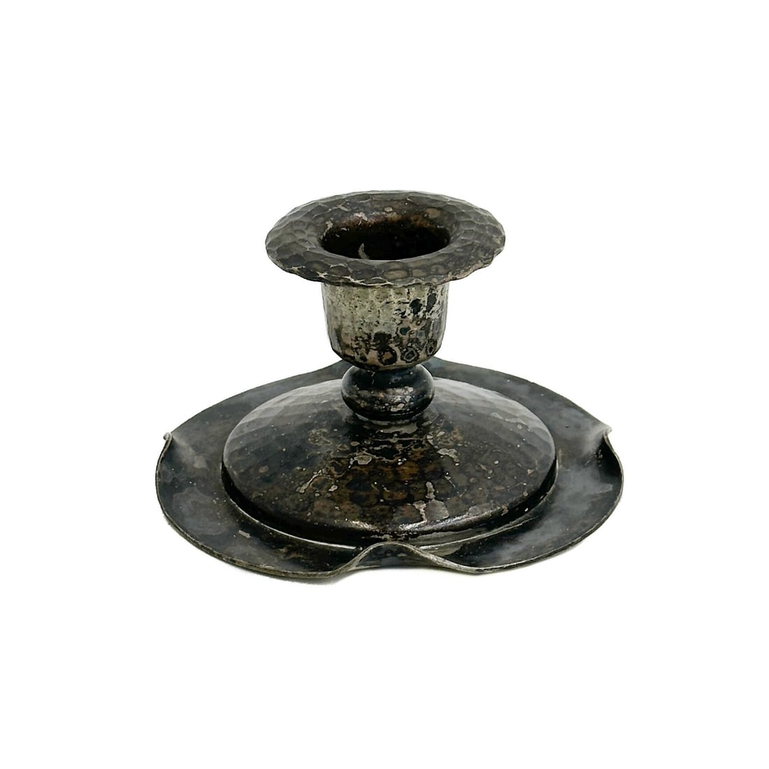 Roycroft American Arts & Crafts Hand Hammered Silver Plate Candlestick Holder (1 of 6)
