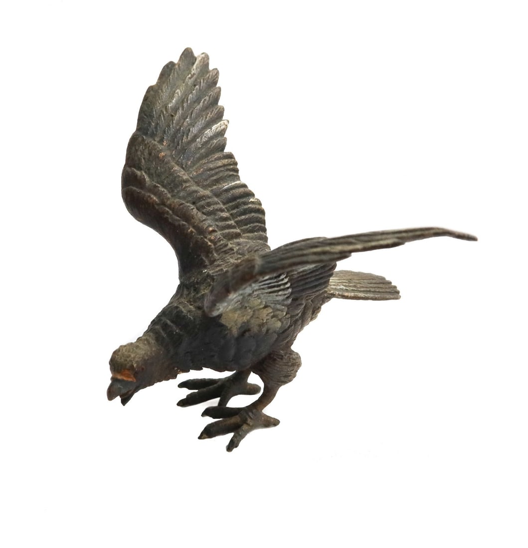 Vintage Austrian Cold Painted Hawk Miniature Figure (1 of 6)