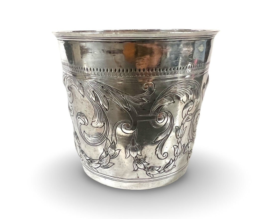 Early 18th Century Norwegian 800 Silver Beaker (1 of 8)