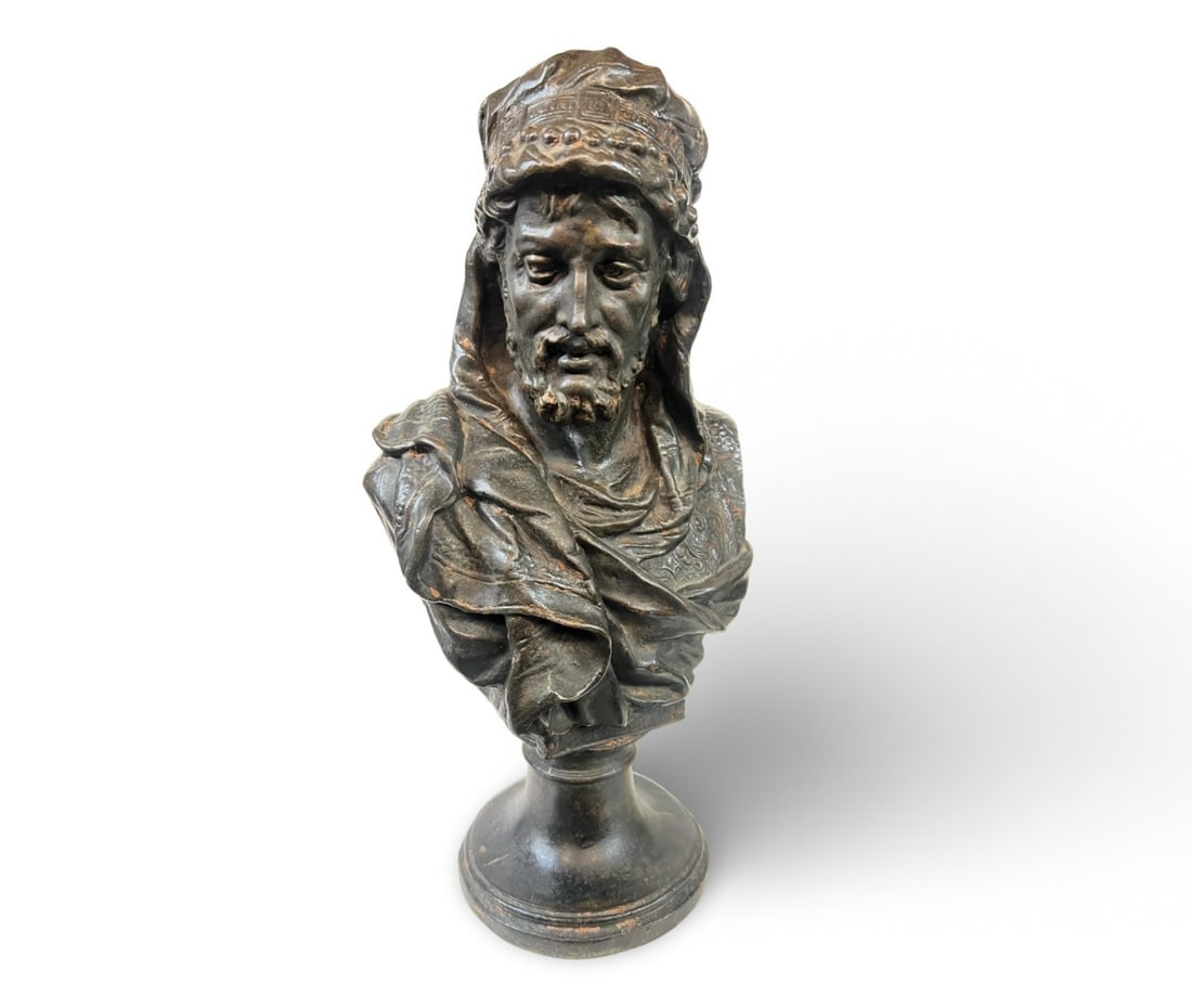 Johannes Boese Ostrog Patinated Bronze Bust of Arab man (1 of 9)