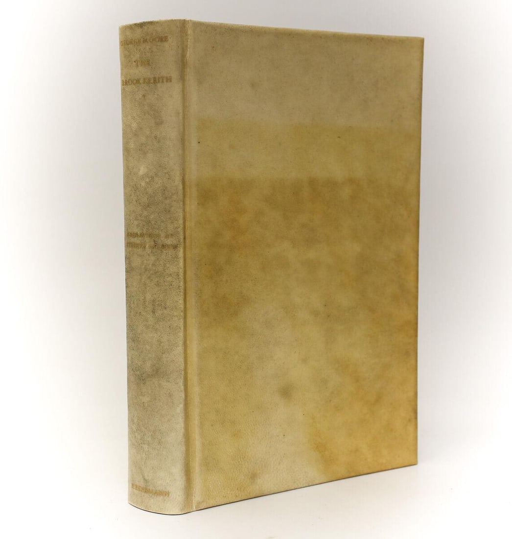 George Moore 'The Brook Kerith, A Syrian Story'. William Heinemann, London 1929: Moore, George 'The Brook Kerith, A Syrian Story'. William Heinemann, London 1929. 1st Edition, Signed by the Author & Artist, Ltd 198/375. Hardback book Tall octavo, with twelve engravings (including