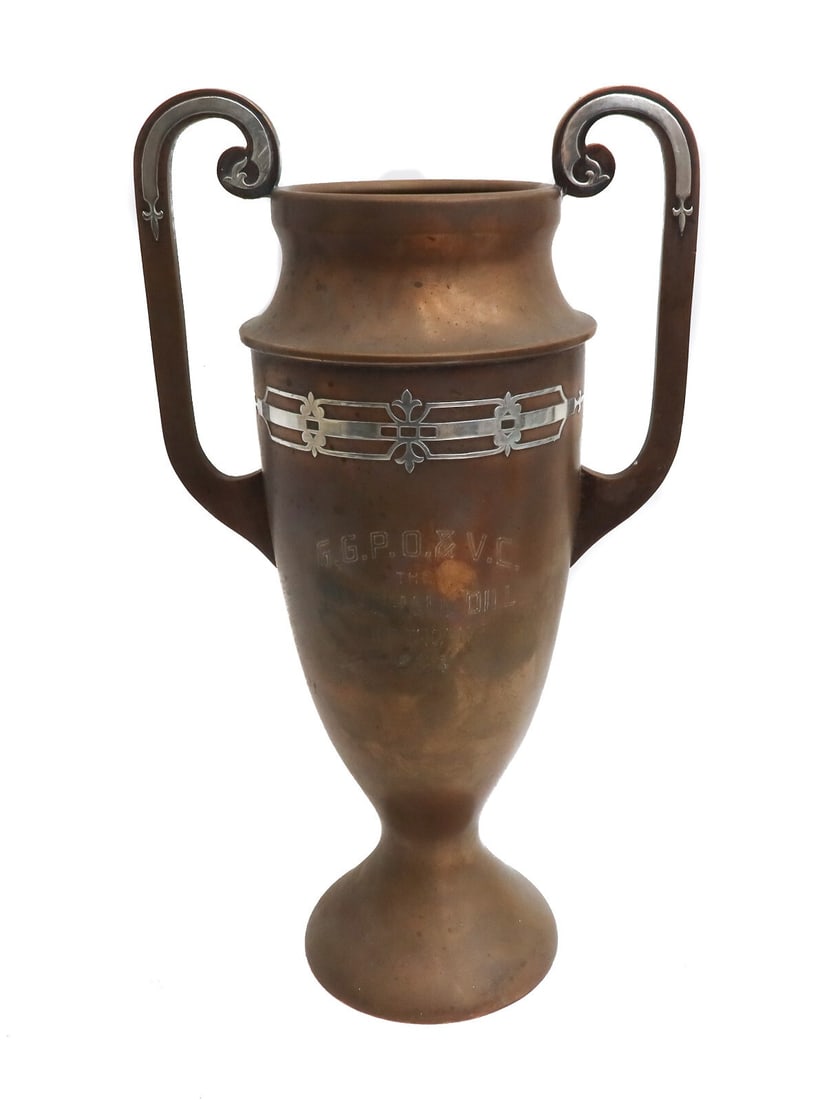 Heinz Art Metal for Shreve Treat Eacret Copper Sterling Silver Trophy Cup 1924 (1 of 12)