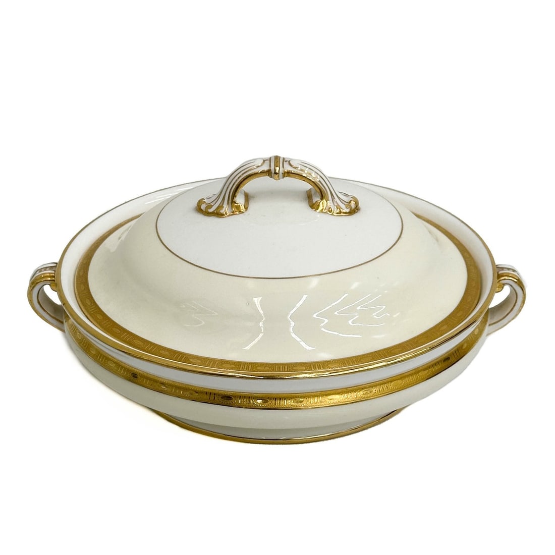 Minton England Gilt Porcelain Round Lidded Tureen (1 of 9)