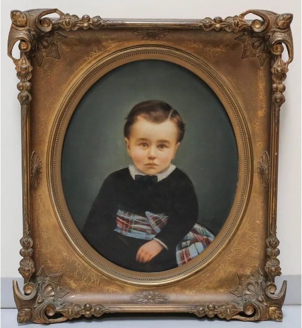Elizabeth Rockwell Fine Oil Painting Potrait of Young Boy: Rockwell, Elizabeth (American, 1835-1911) Oil on canvas painting of a young boy signed E. A. Rockwell (lower right). A recent painting of the artist sold in 2013 for $15,000 at Bonhams. Born in New Yo