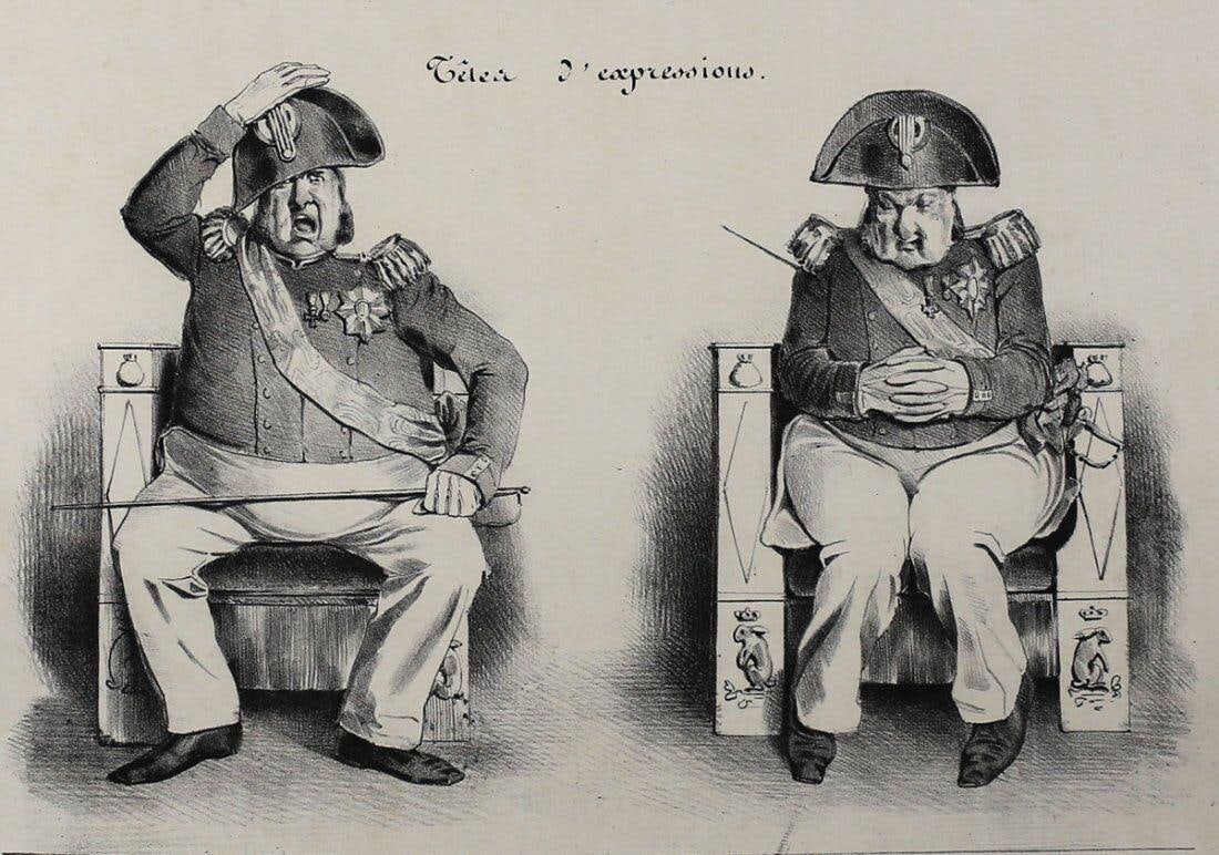 Charles Joseph Travies Swiss 1804 – 1859 Lithograph La Caricature No. 412 (1 of 3)