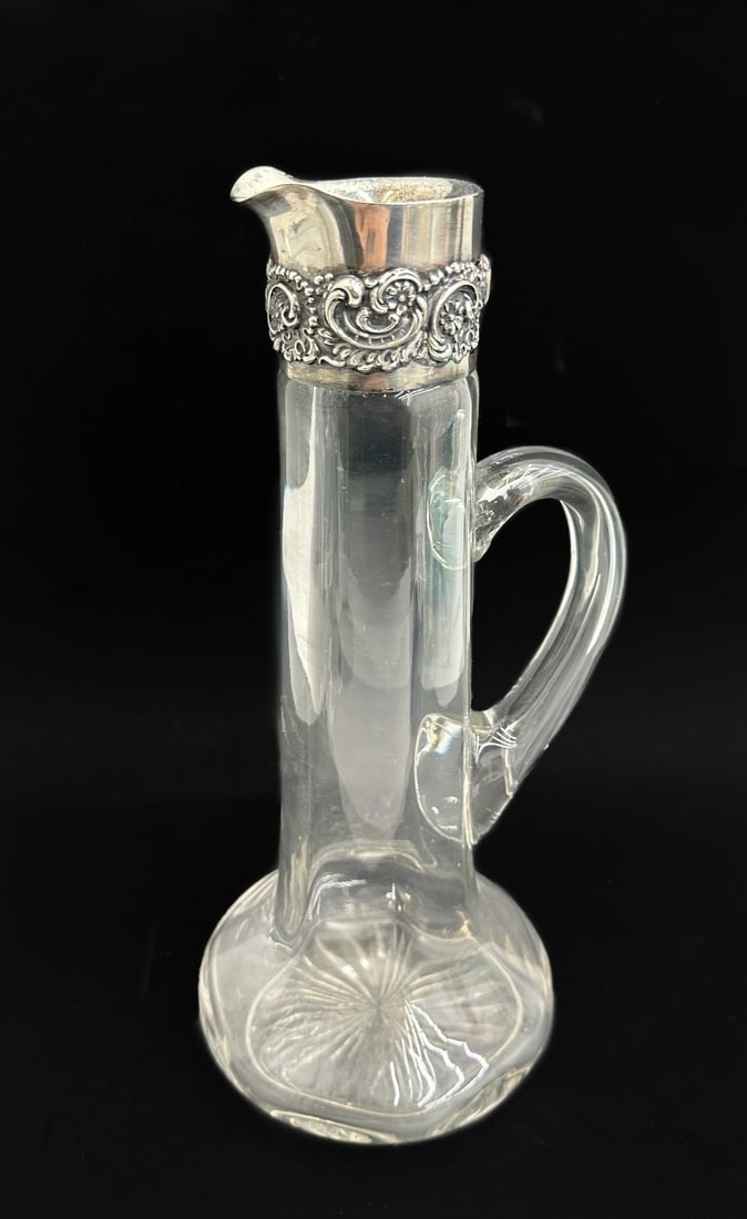 Mauser Sterling Silver Mounted and Glass Handled Decanter or Pitcher (1 of 9)