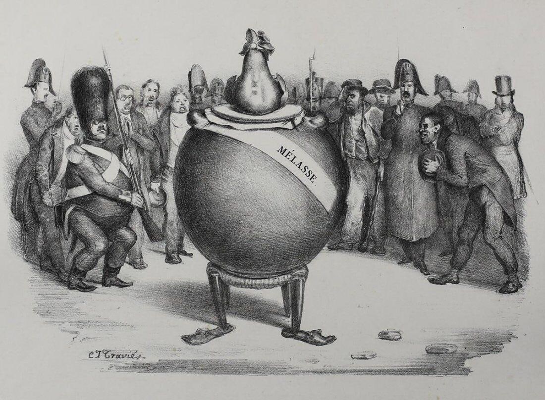 Charles Joseph Travies Swiss 1804 – 1859 Lithograph La Caricature No. 157 (1 of 3)