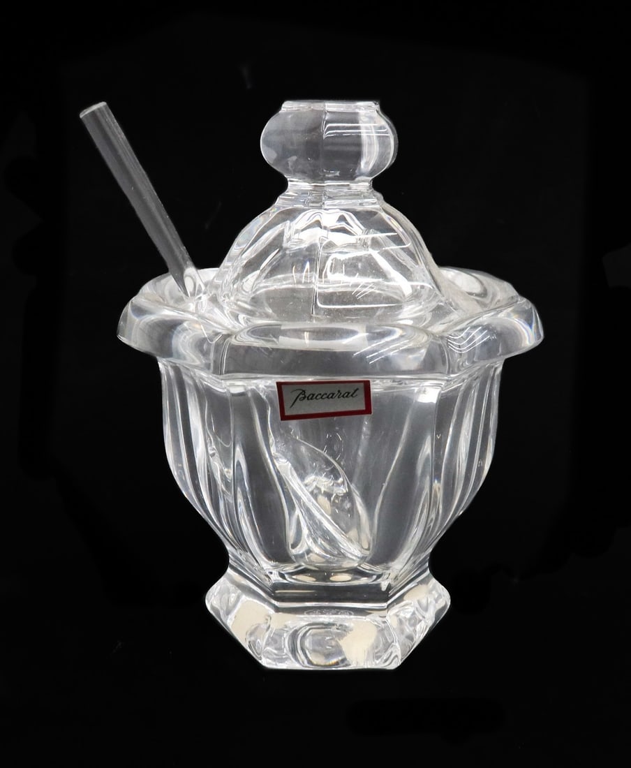 Baccarat France Cut Glass Condiment Mustard Jar in Harcourt Missouri (1 of 9)