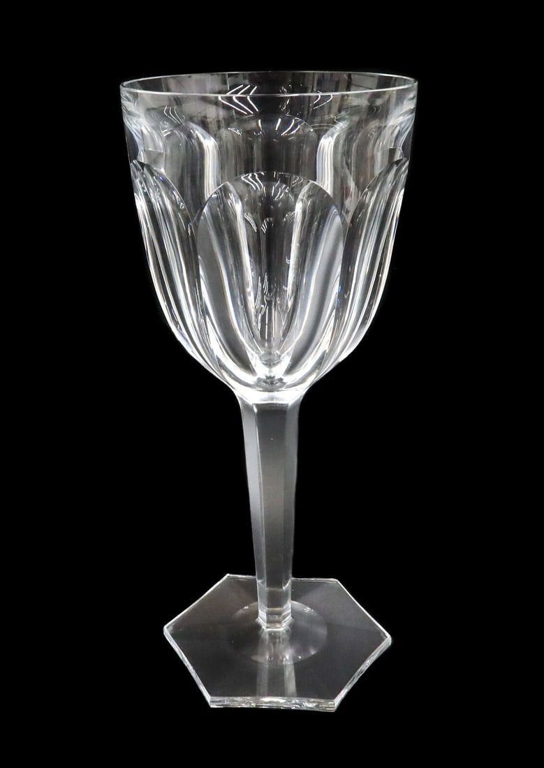 Baccarat France Cut Glass 10 inch Large Magnum Wine Goblet in Compiegne (1 of 9)