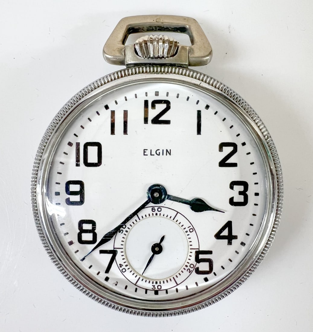 Elgin USA Openface Pocket Watch 16s Grade 575 c1947 (1 of 10)