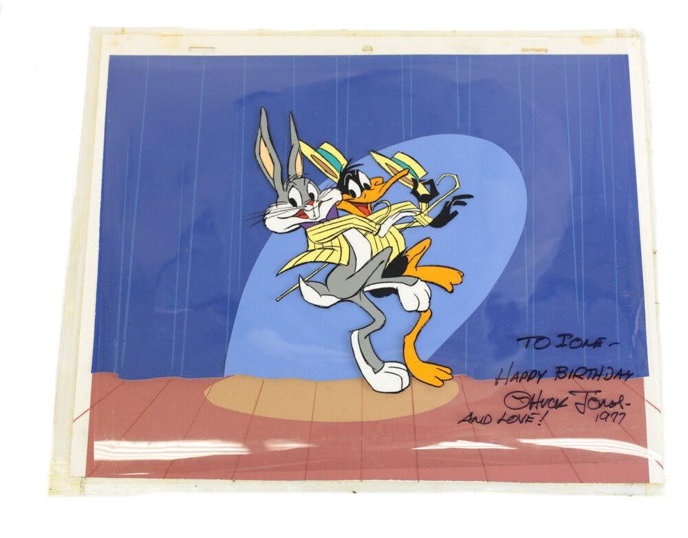 Warner Bros Animation Cell Bugs Bunny Daffy Duck Signed Chuck Jones Overture (1 of 5)