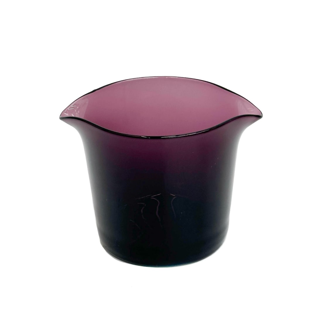 Steuben Amethyst Art Glass Wine Glass Cooler #7716 Signed (1 of 7)