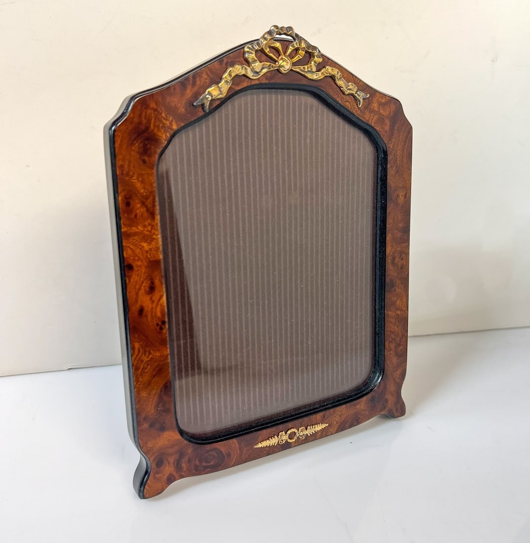 Vintage Selli G Gabriello Florence Wood Photo Frame Gilt Sterling Silver 5x 7 (1 of 6)