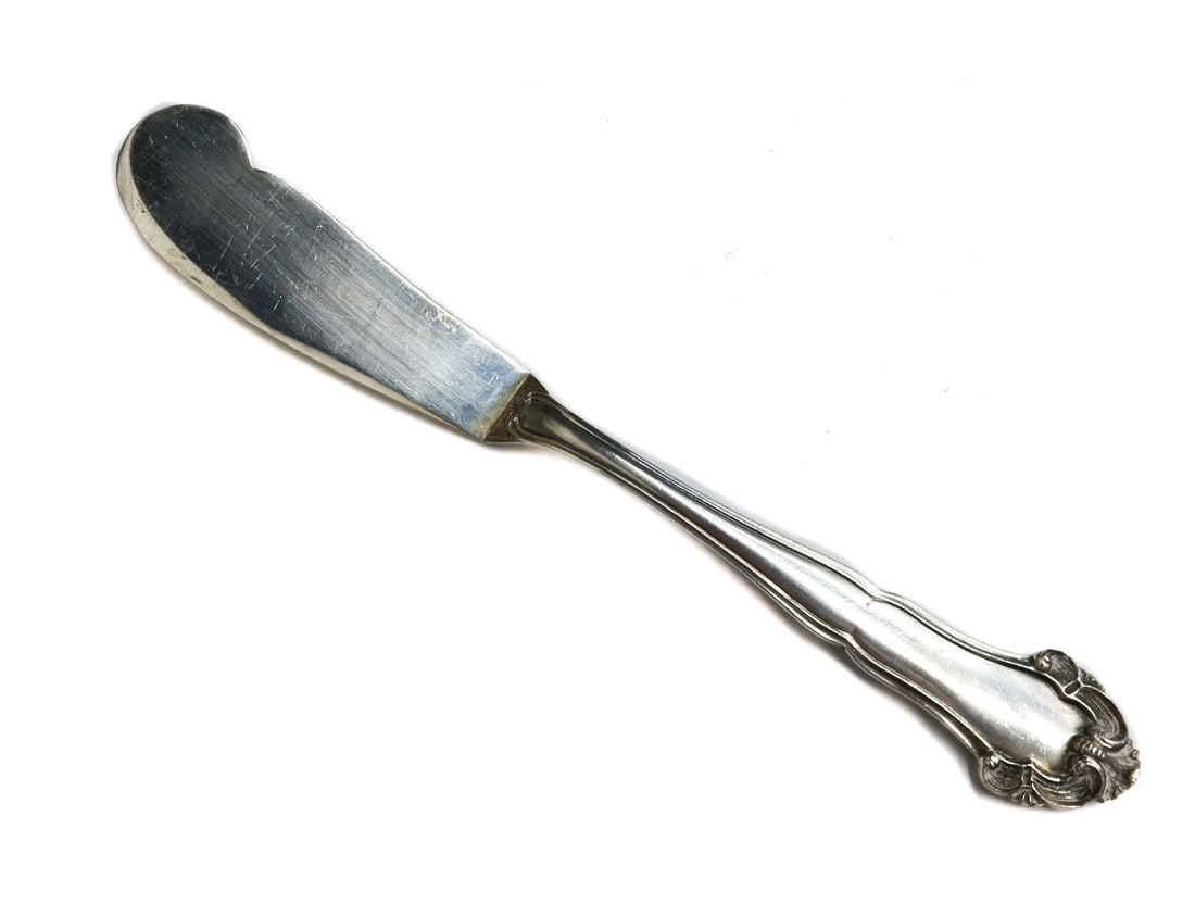 Buccellati Italian Sterling Silver Flat Master Butter Knife in Grand Imperiale (1 of 6)